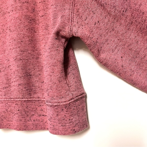 Aritzia Wilfred French Terry Cropped Sweatshirt Womens Size Small Heathered Pink - Picture 5 of 8